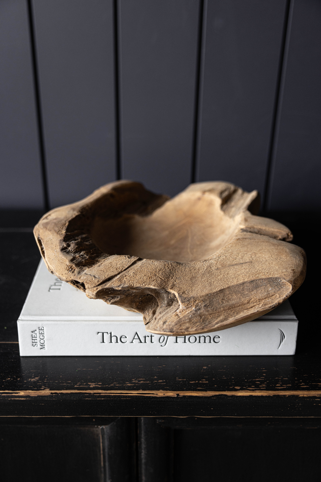 Reclaimed Elm Wood Round Bowl | One Of A Kind | By Luxe B Co.