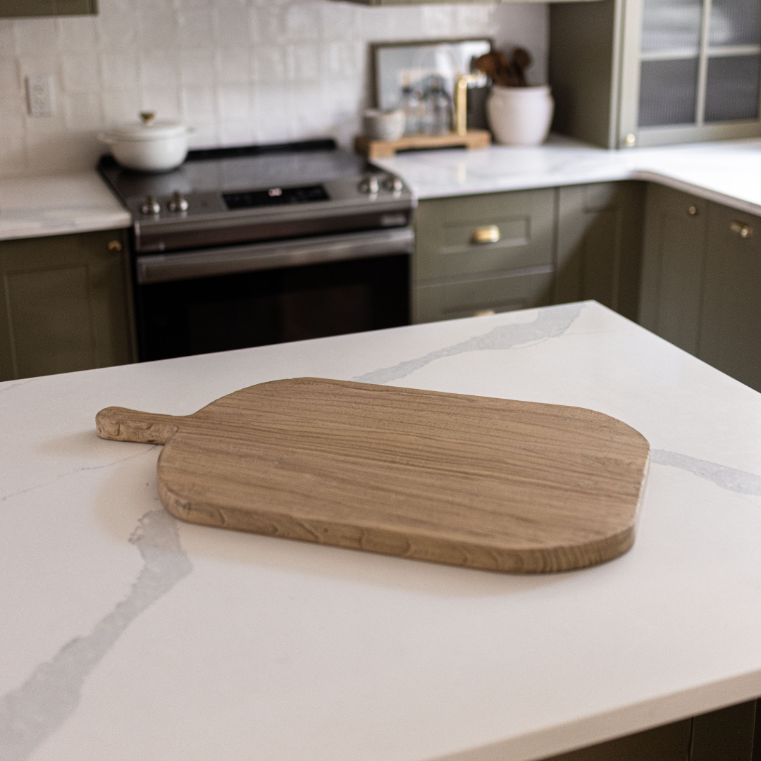 Reclaimed Elm Wood Cutting Board | By Luxe B Co.