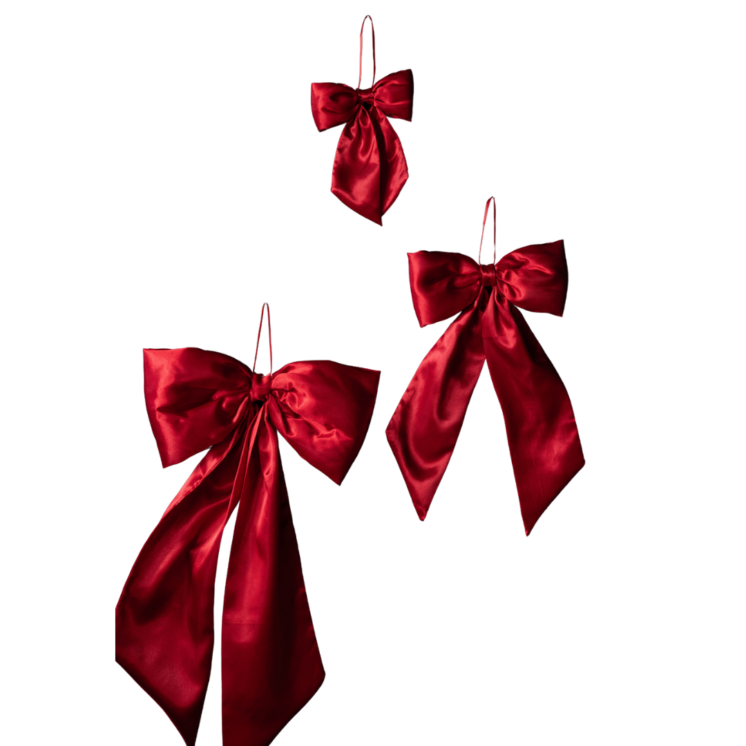 Red Satin Bows | By Luxe B Co.