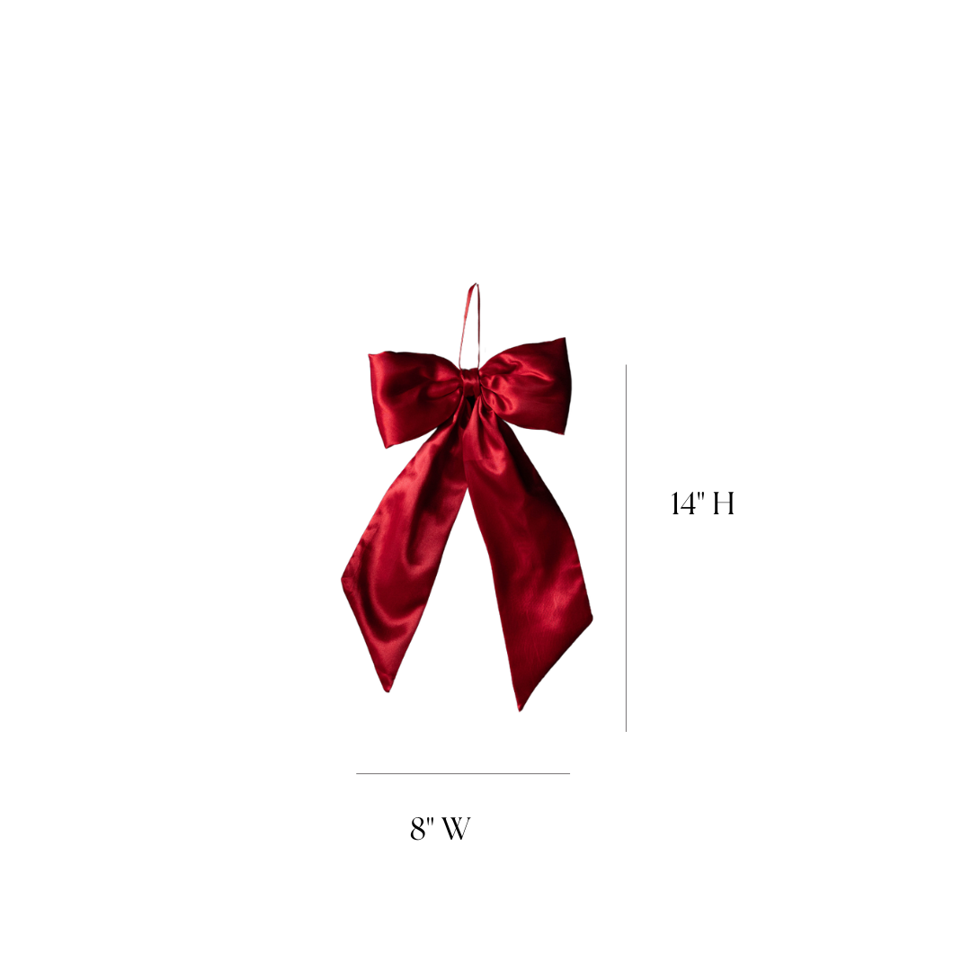 Red Satin Bows | By Luxe B Co.