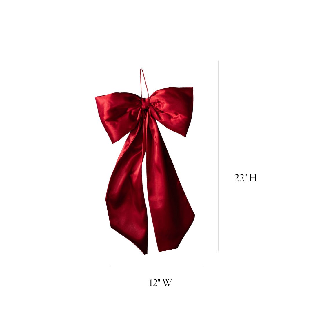 Red Satin Bows | By Luxe B Co.