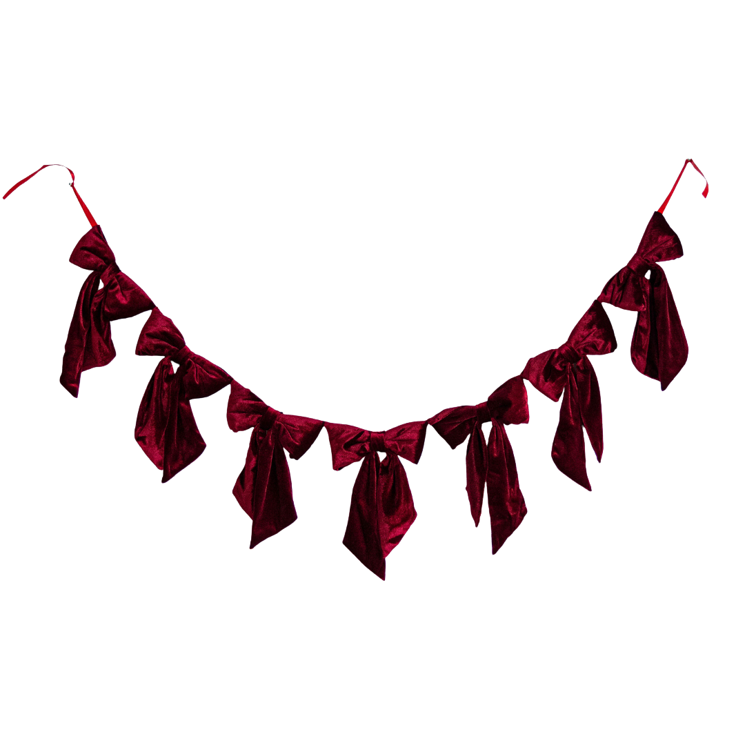 Luxe B Co. Velvet Bow Garland - Thumbnail 2