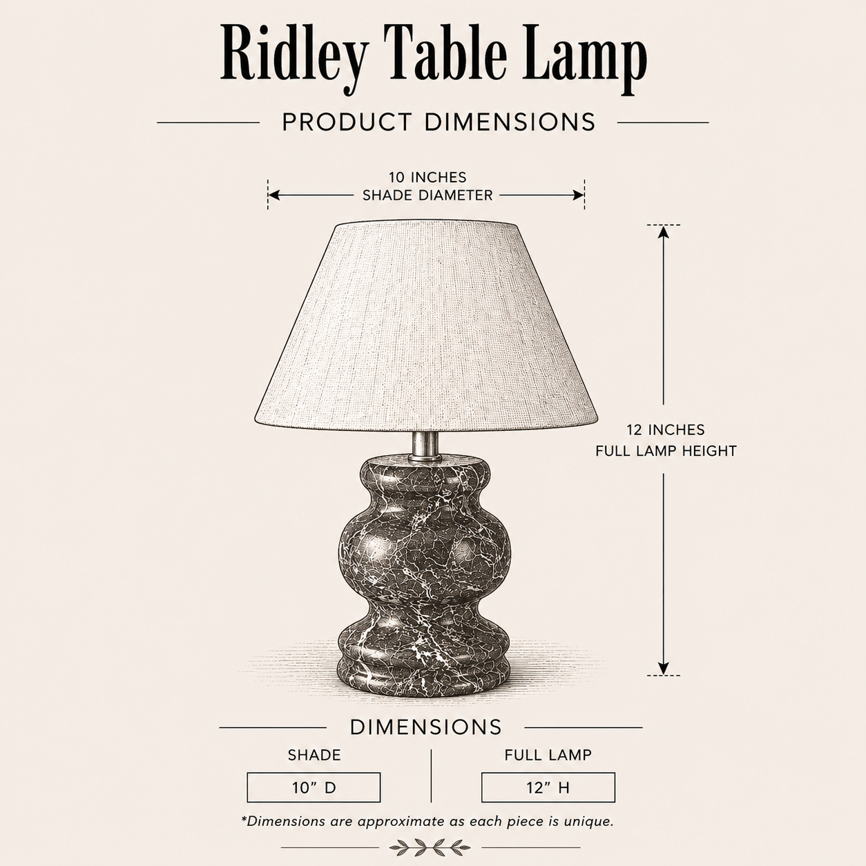 Ridley Table Lamp By Luxe B Co. 