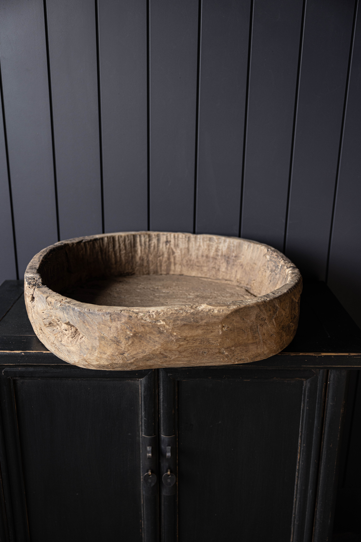 Round Elm Wood Basin | One Of A Kind | By Luxe B Co.