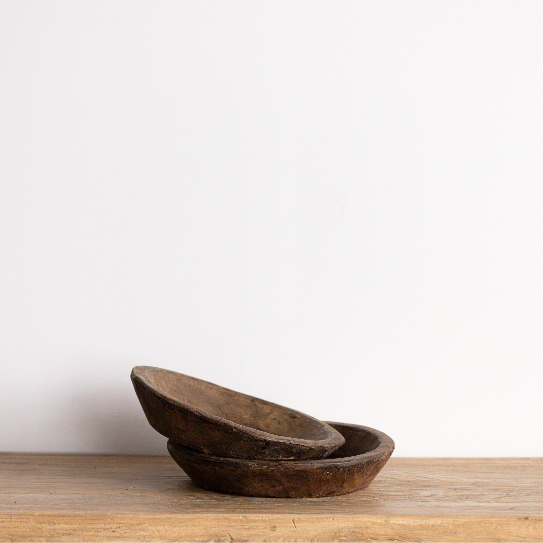 Round Wooden Bread Bowl | By Luxe B Co. 