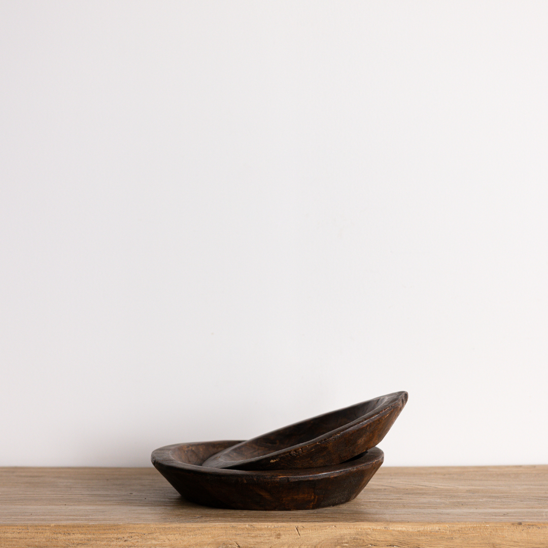 Round Wooden Bread Bowl | By Luxe B Co. 