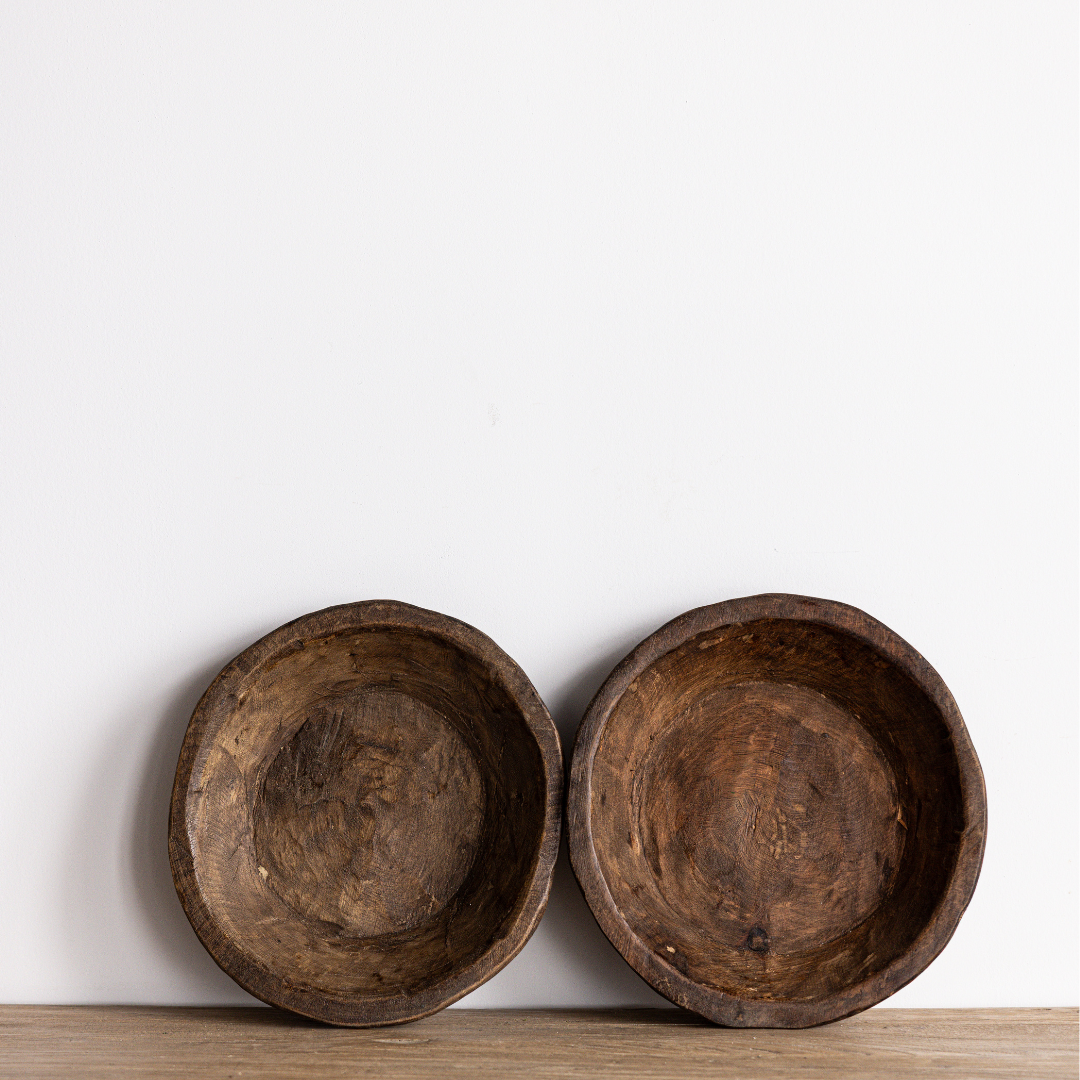 Round Wooden Bread Bowl | By Luxe B Co. 