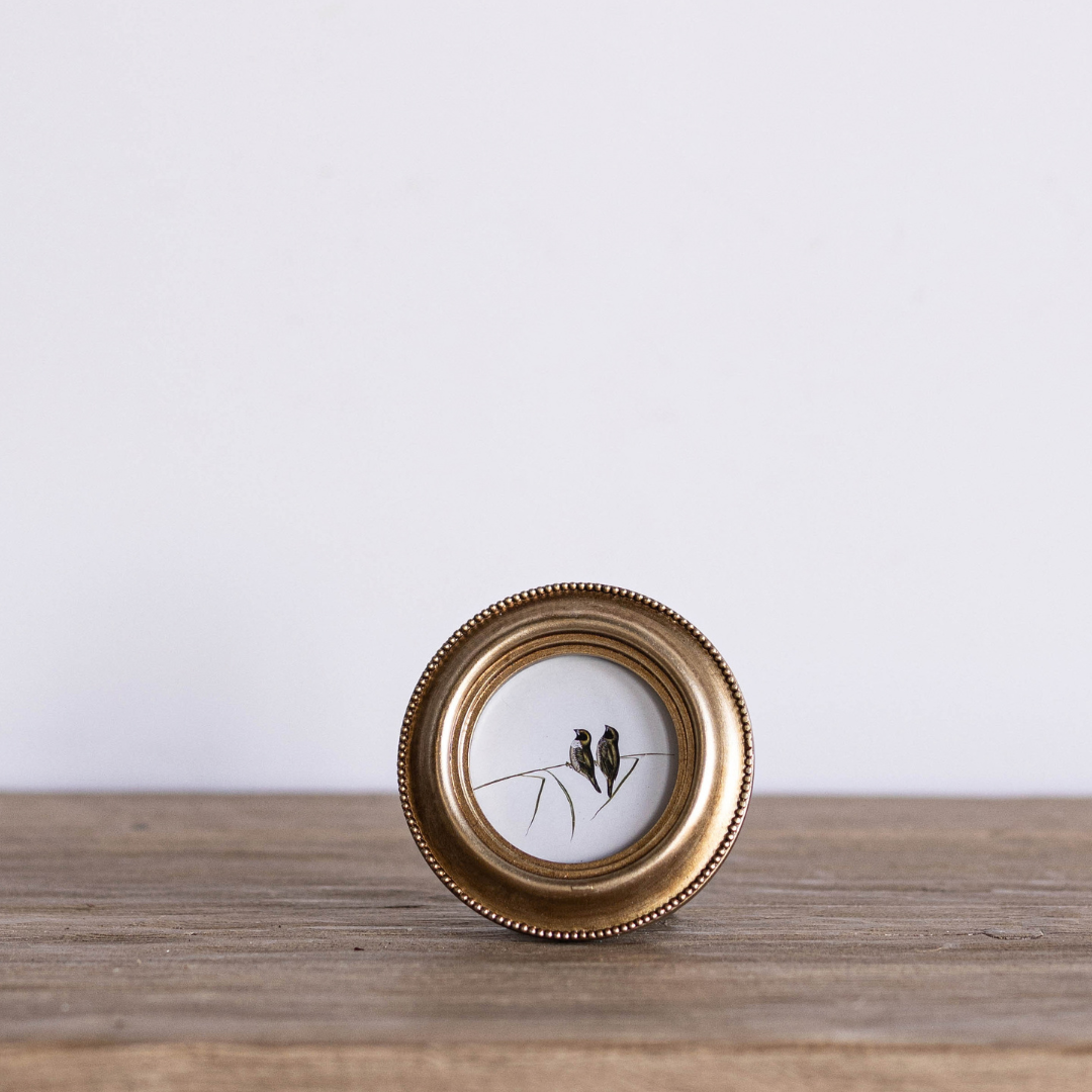 Round Resin Beaded Photo Frame | Luxe B Co.