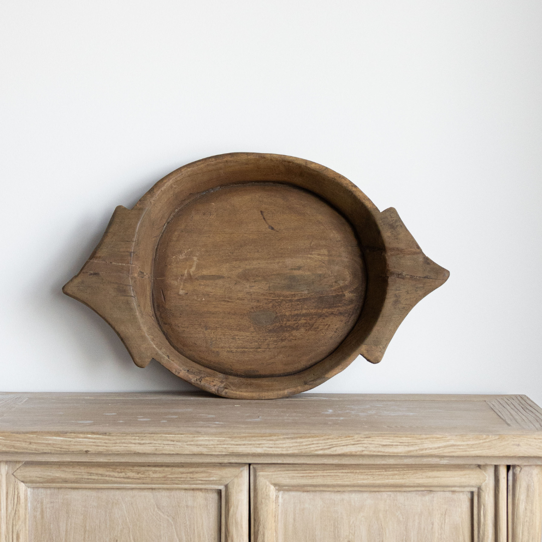 Round Wooden Tray | By Luxe B Co.