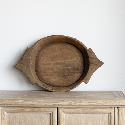 Round Wooden Tray | By Luxe B Co.