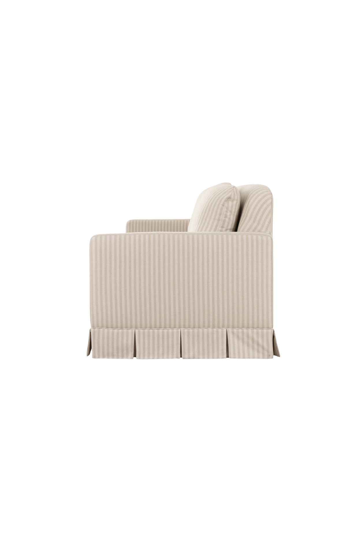 Rowan Beige Striped Sofa | By Luxe B Co.