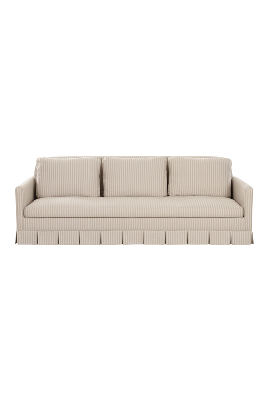 Rowan Beige Striped Sofa | By Luxe B Co.