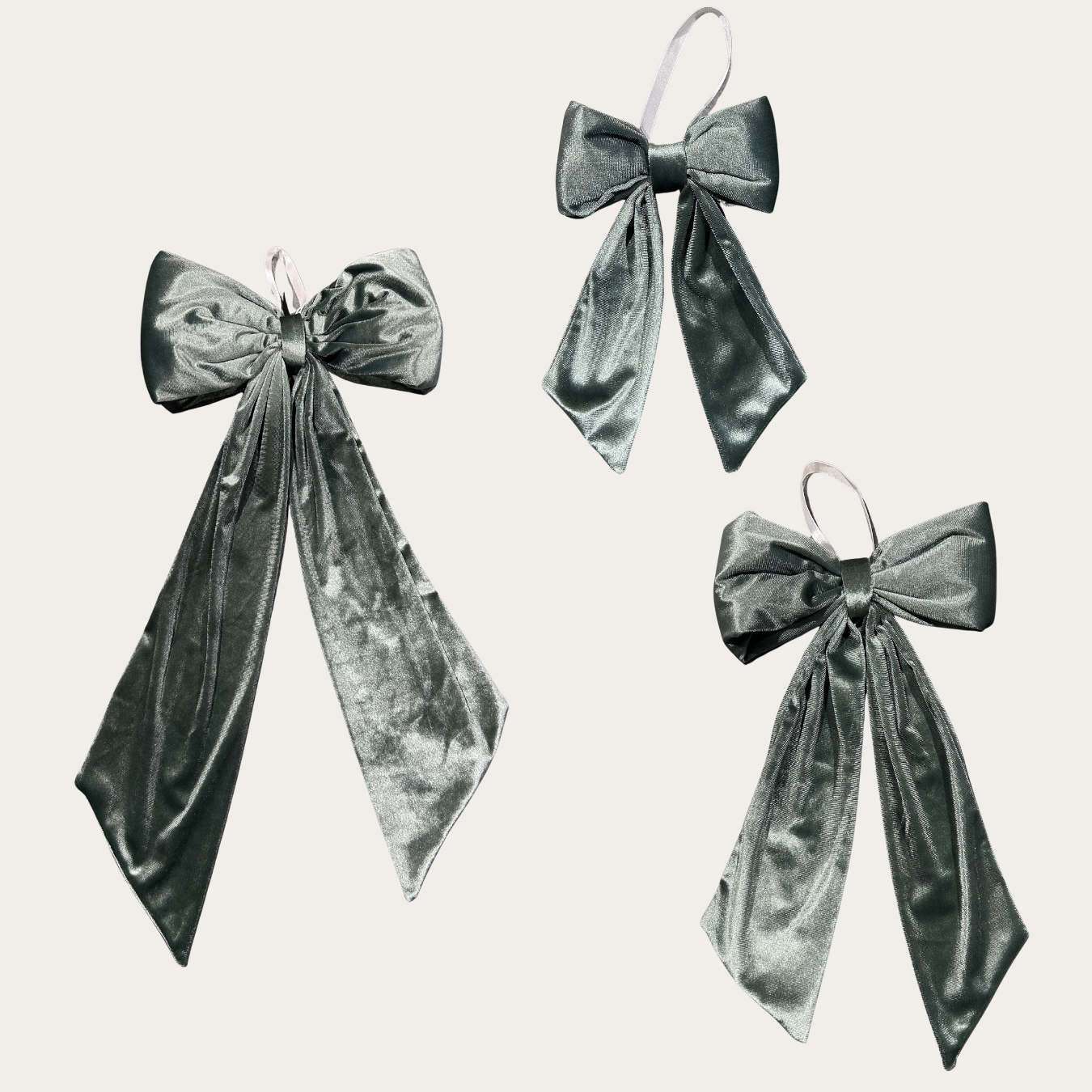 Sage Velvet Holiday Bows | By Luxe B Co.