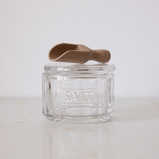 Salt Pot W/ Scoop | By Luxe B Co.