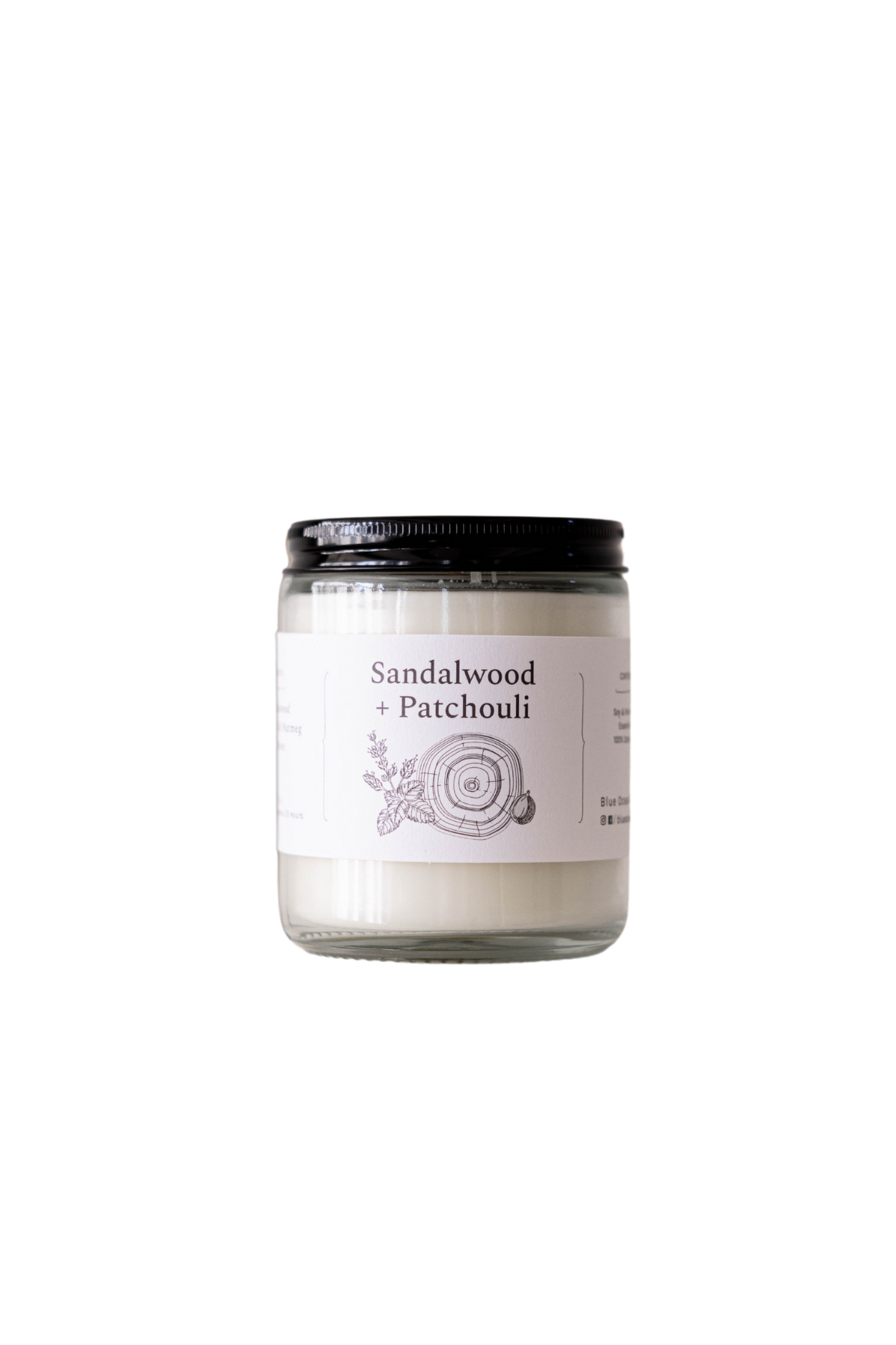 Sandalwood Patchouli Jar Candle | By Luxe B Co. 