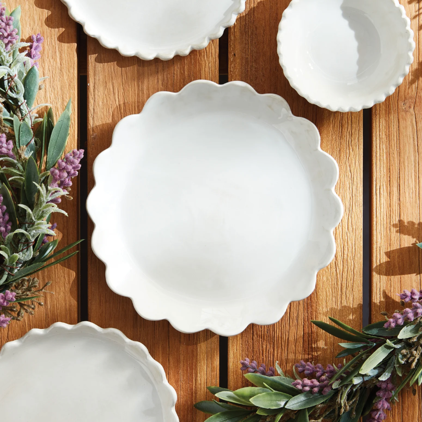 Scallop Round Tray | By Luxe B Co.