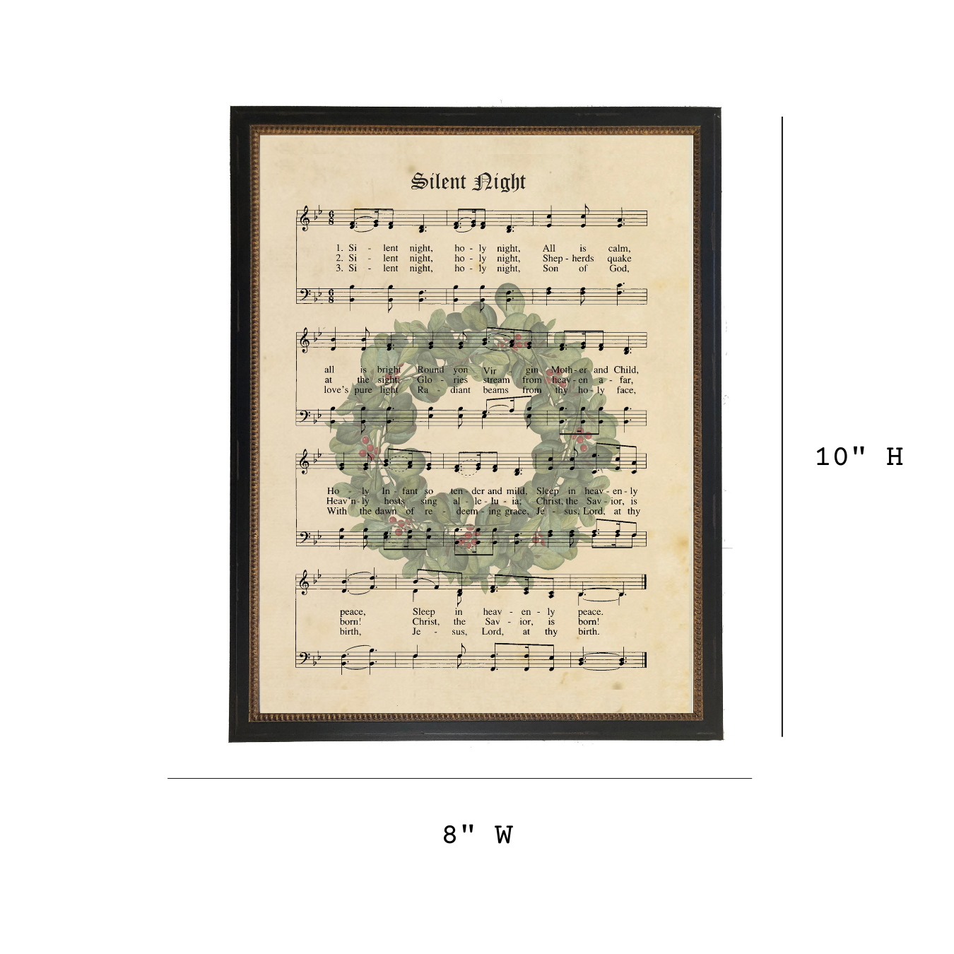 Silent Night Framed Art | By Luxe B Co.