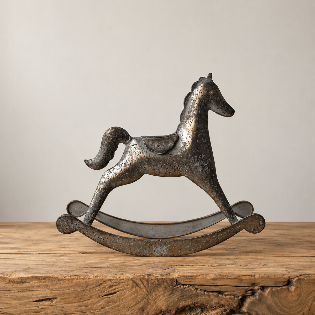 Silver Inspired Holiday Rocking Horse By Luxe B Co. 