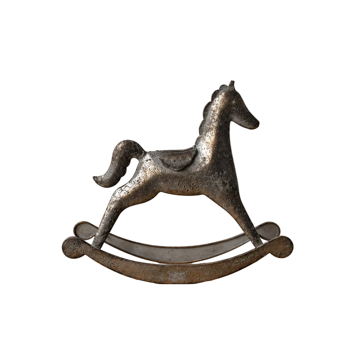 Silver Inspired Holiday Rocking Horse By Luxe B Co. 