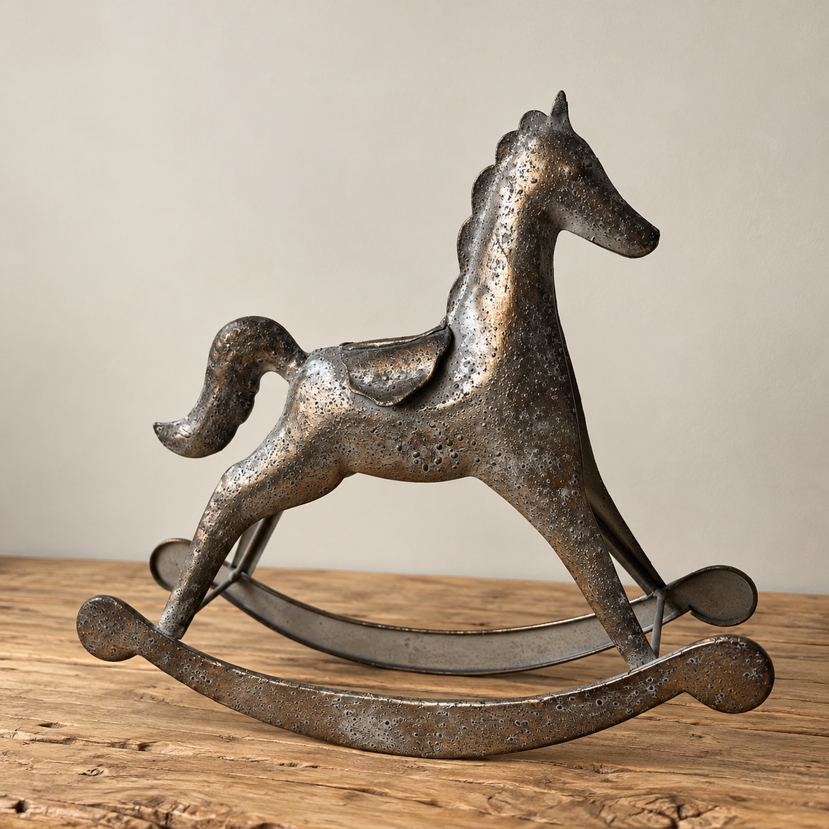 Silver Inspired Holiday Rocking Horse By Luxe B Co. 