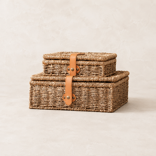 Simple Treasures Woven Boxes Set By Luxe B Co. 