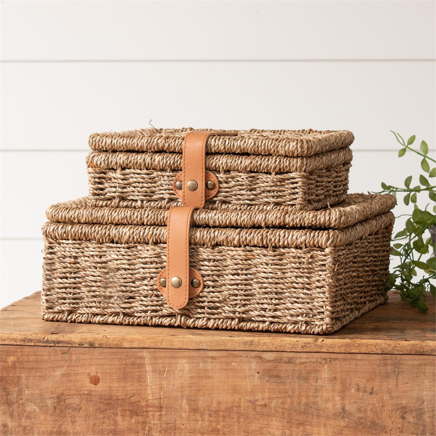 Simple Treasures Woven Boxes Set By Luxe B Co. 
