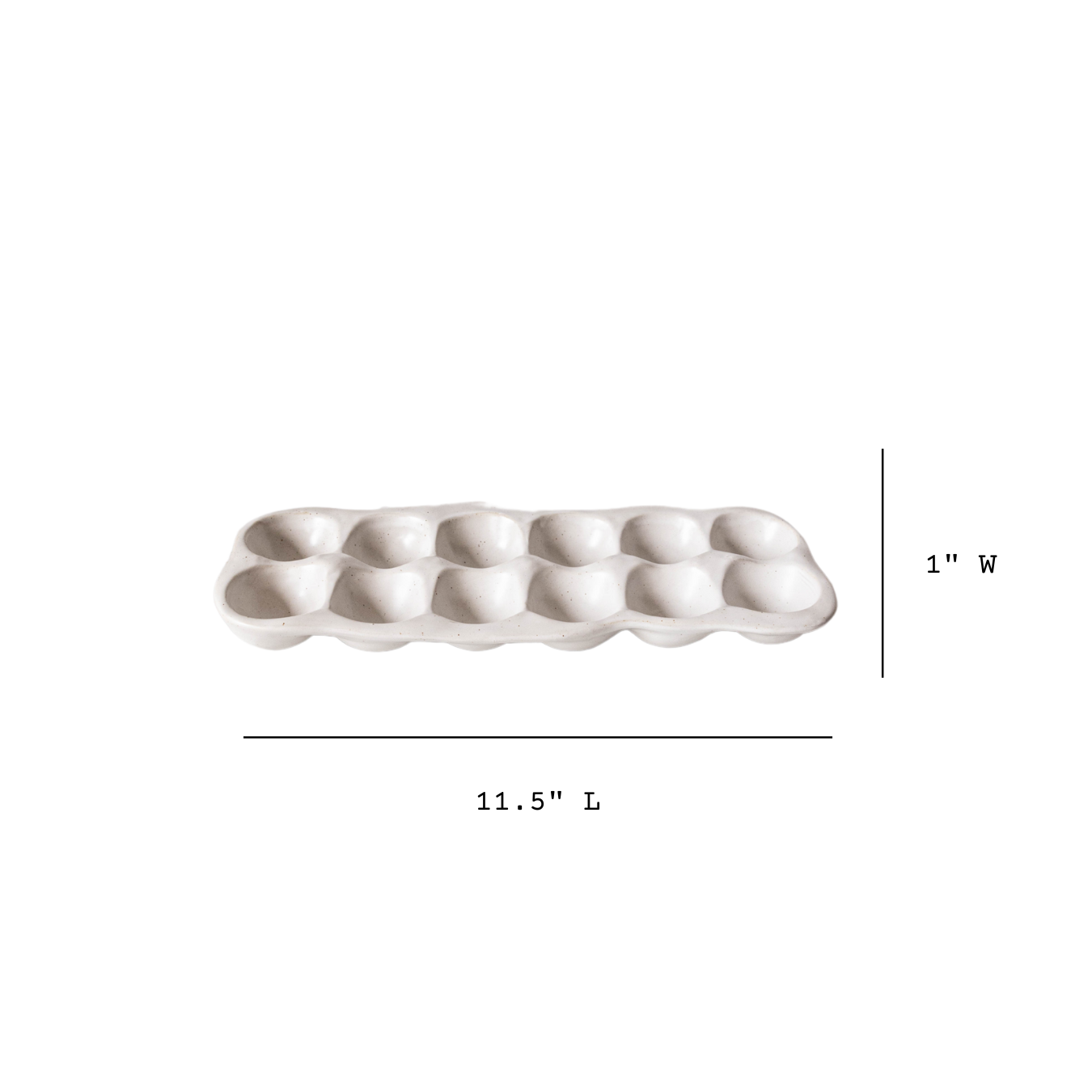 Speckled Ceramic Egg Holder | By Luxe B Co.