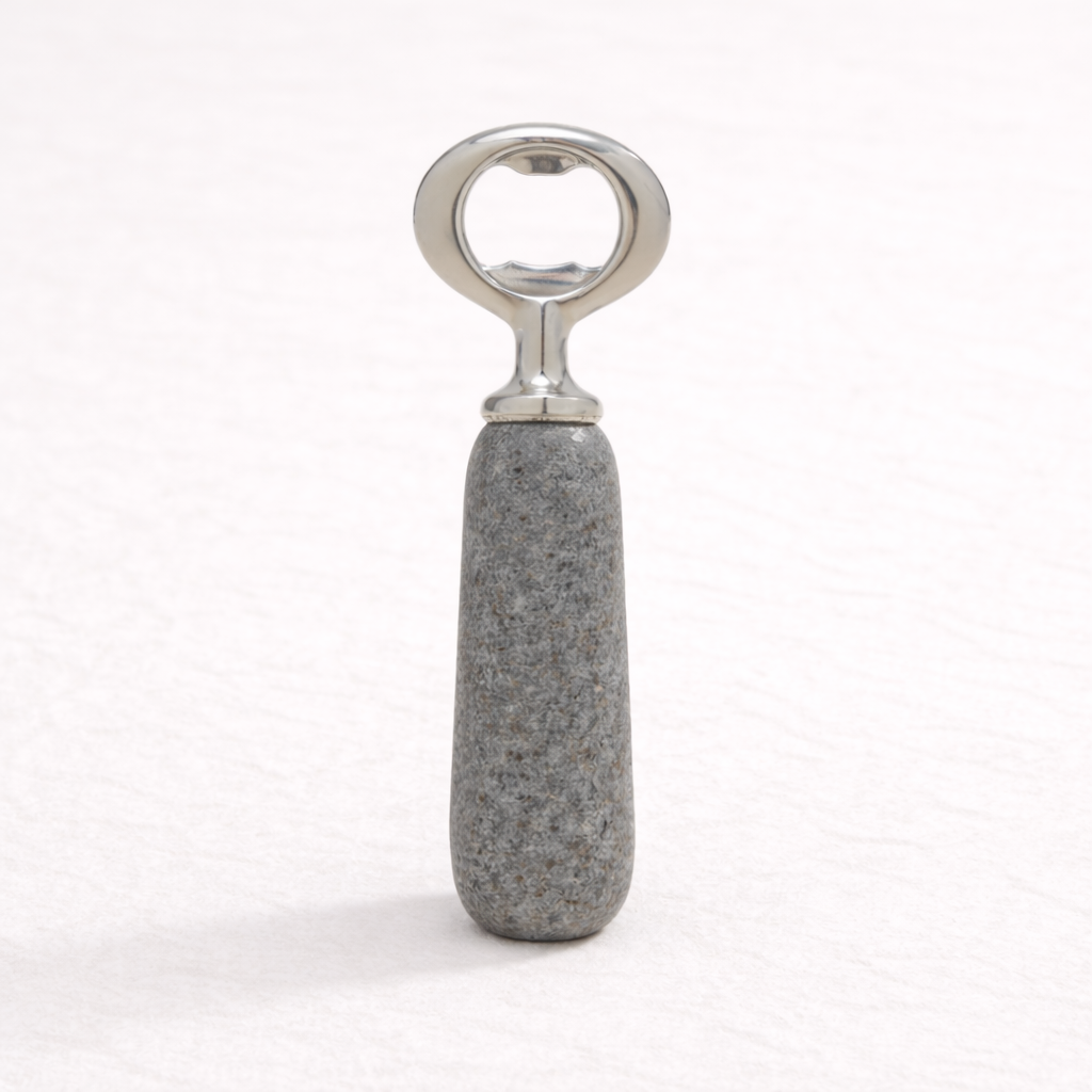 Stainless Steel & Stone Bottle Opener | By Luxe B Co. 