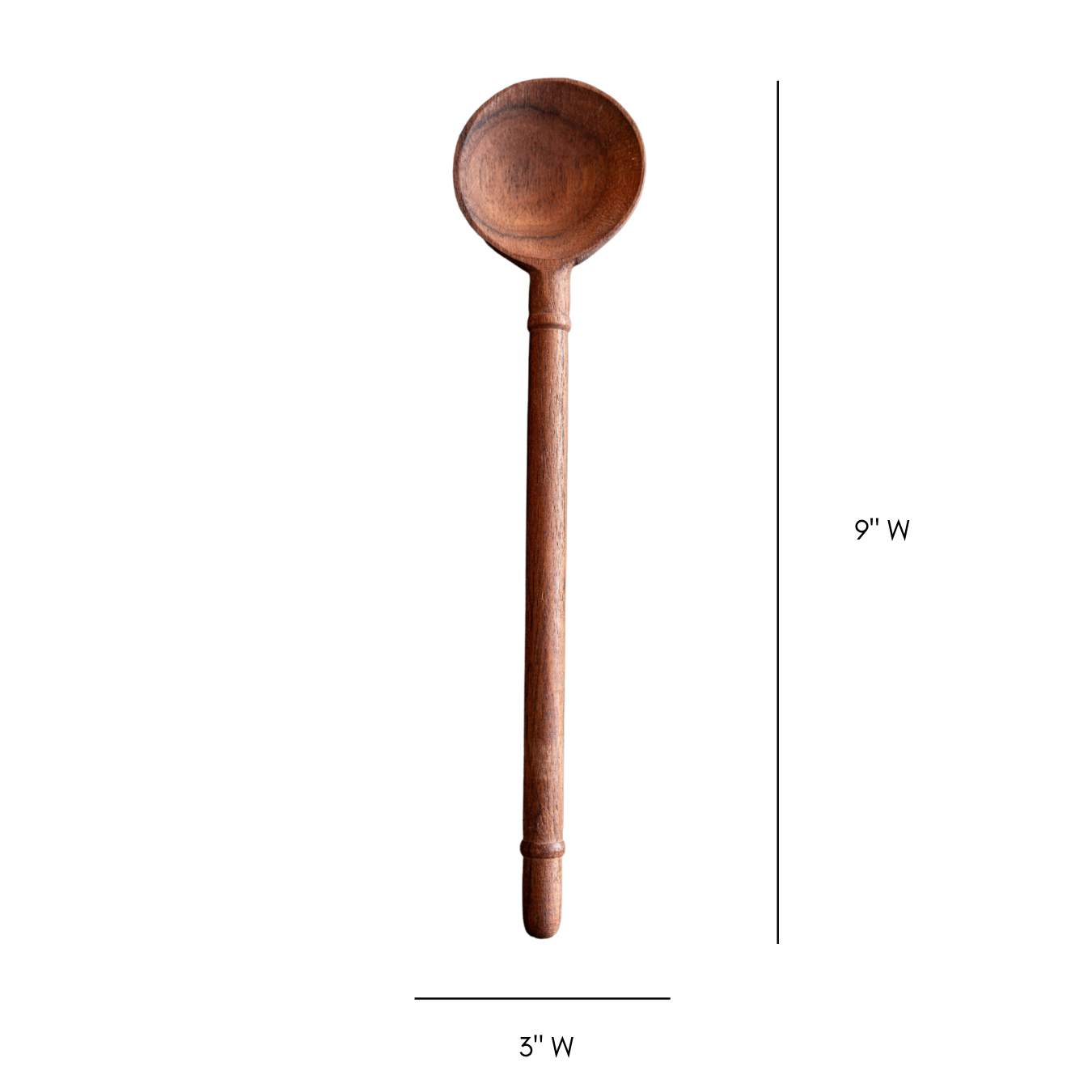 Smooth mango wood salad servers from Luxe B Co with a polished finish, designed for serving salads and kitchen use.