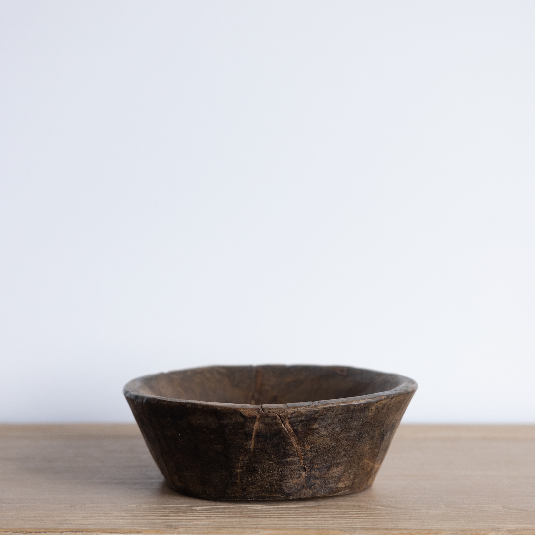 Vintage Wooden Bowl | By Luxe B Co
