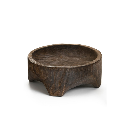 Round 4 Legged Paulownia Bowl