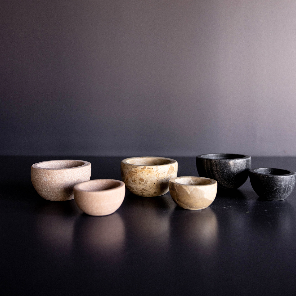 Stone Turned Sandstone Dishes | By Luxe B Co. 
