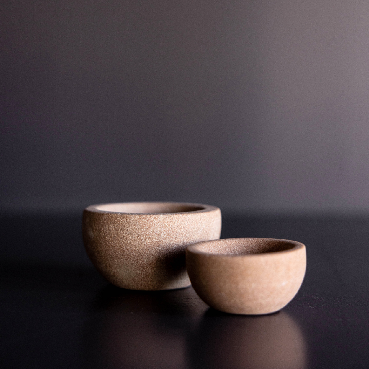 Stone Turned Sandstone Dishes | By Luxe B Co. 