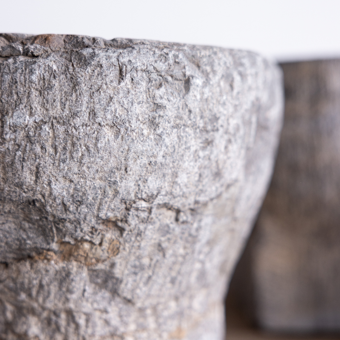 Stone Mortar Vintage Bowl Large By Luxe B Co.