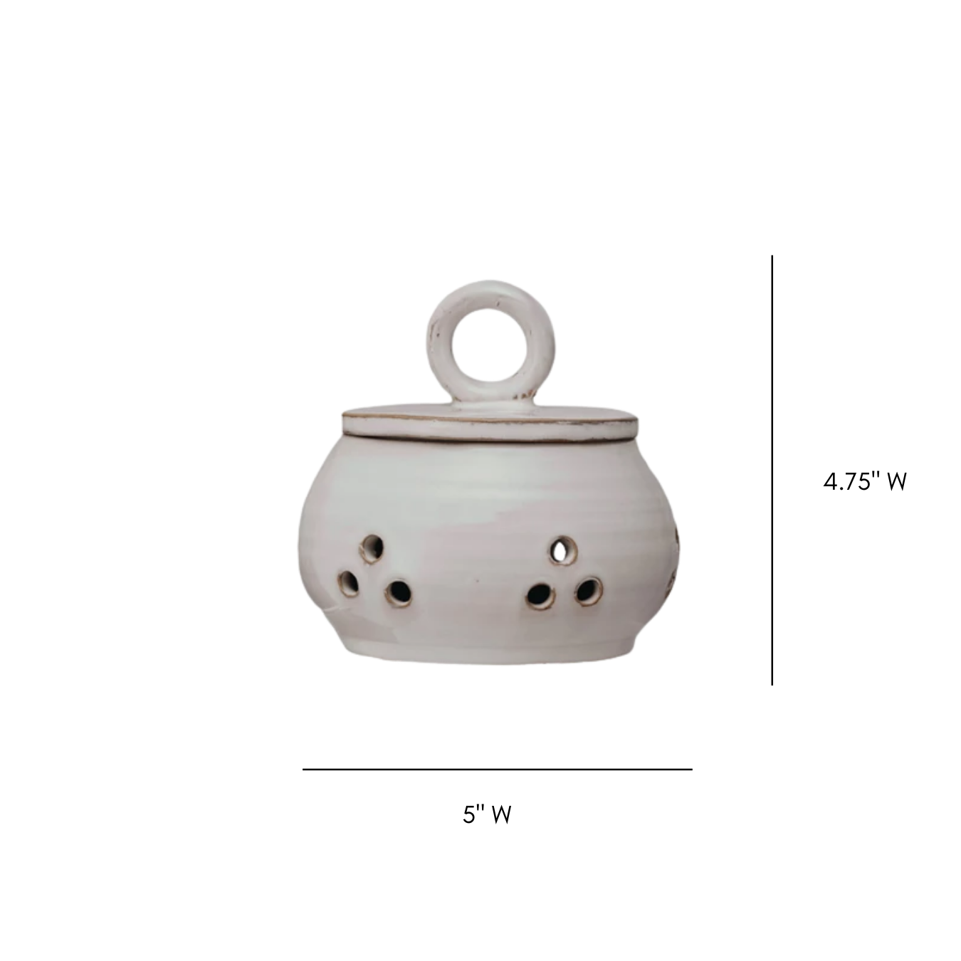 Stoneware Garlic/Onion Keeper | By Luxe B Co