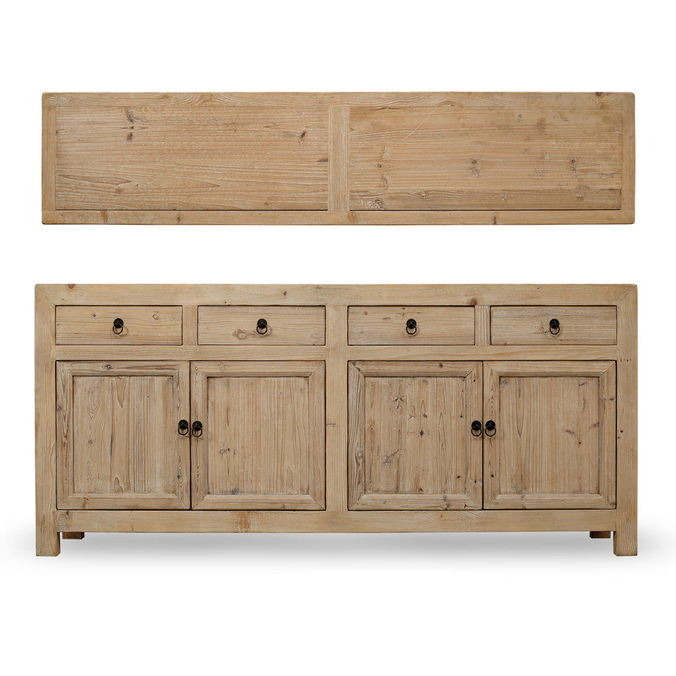 Tahoe Reclaimed Elm Wood Elm Console Natural | By Luxe B Co.
