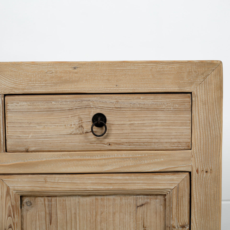 Tahoe Reclaimed Elm Wood Elm Console Natural | By Luxe B Co.