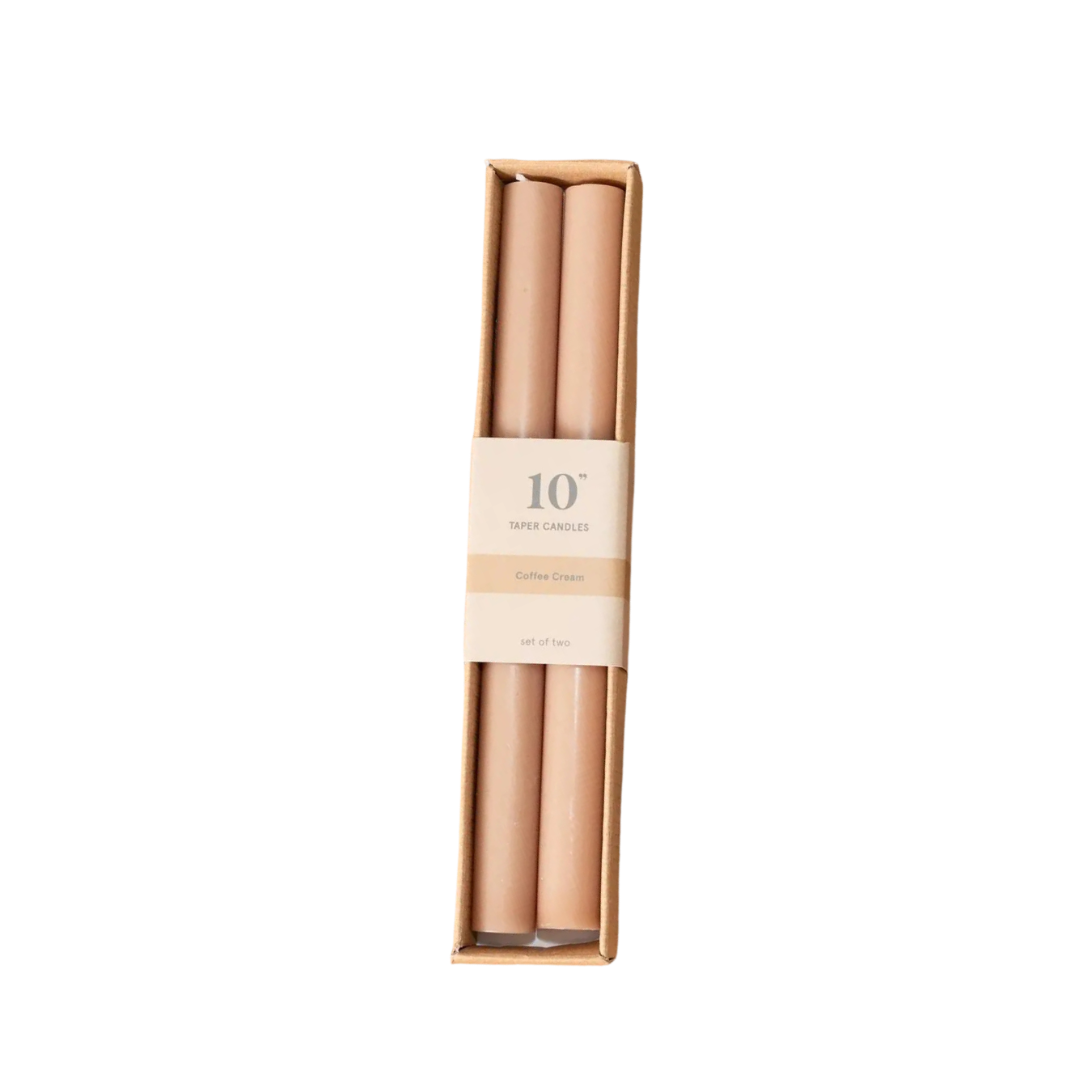 Taper Candle Coffee Cream | By Luxe B Co