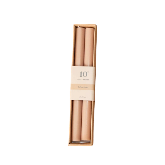 Taper Candle Coffee Cream | By Luxe B Co