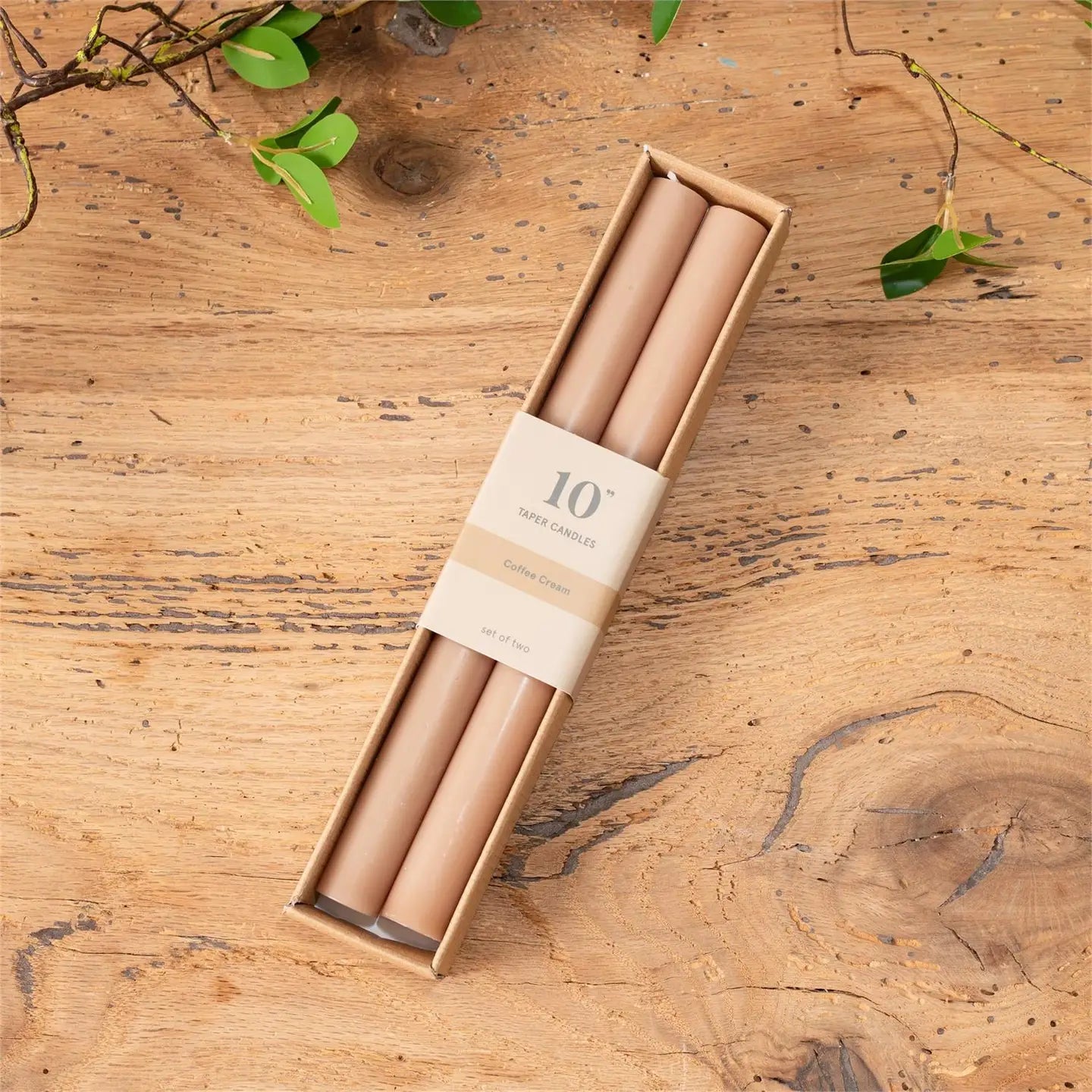 Taper Candle Coffee Cream | By Luxe B Co