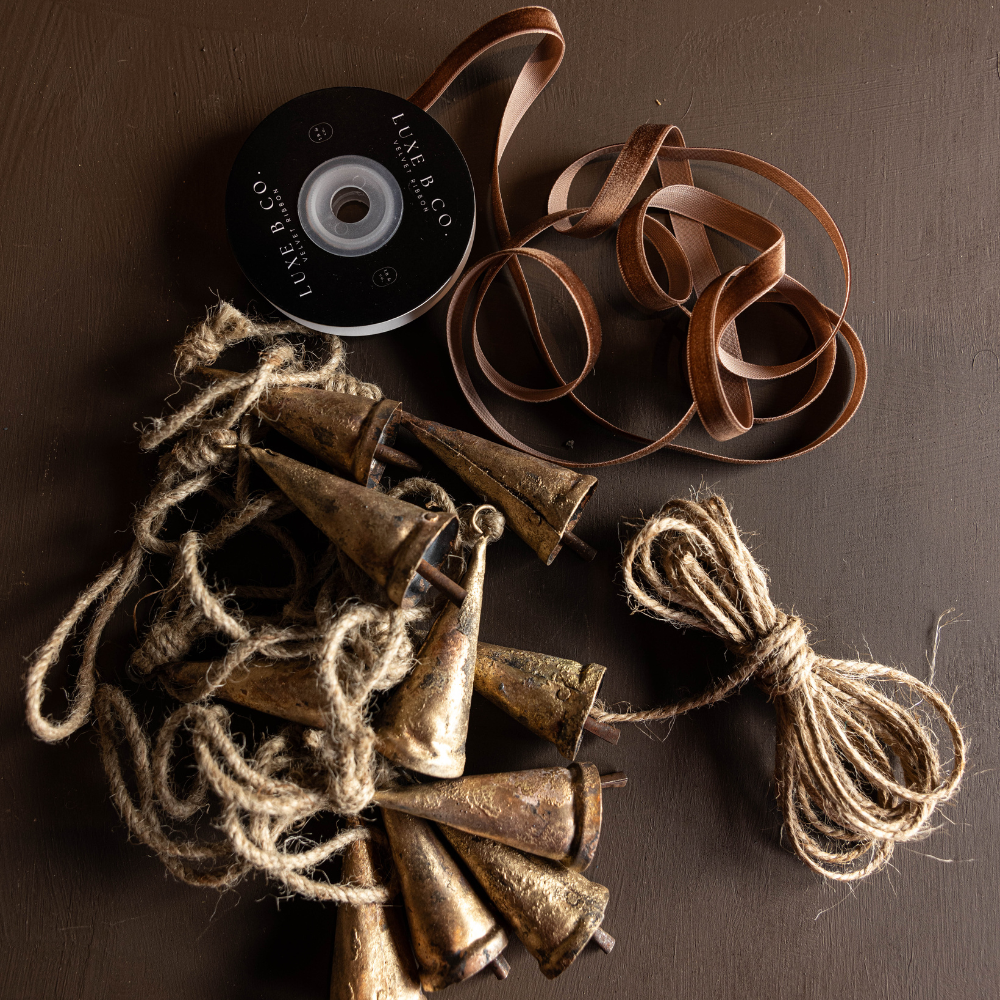 Tapered Brass Inspired Bell Ornaments | By Luxe B Co. 