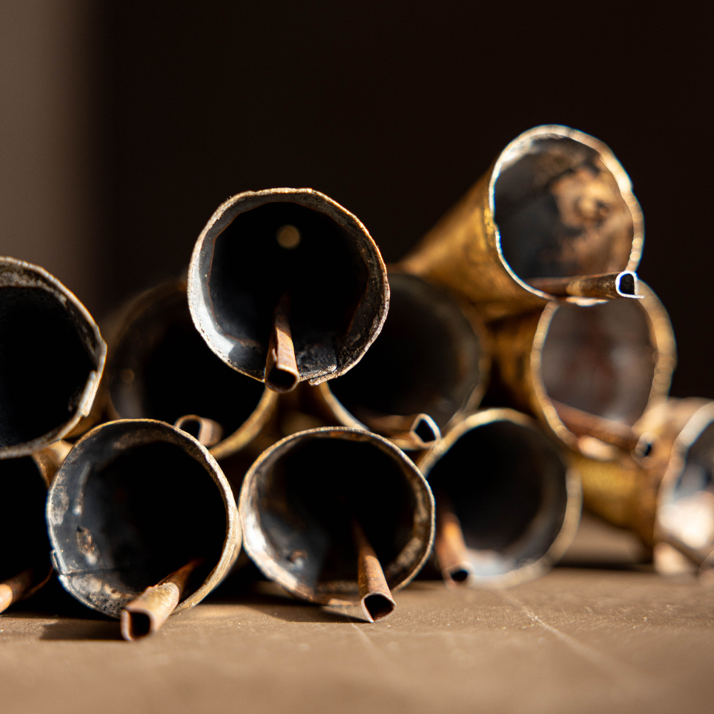 Tapered Brass Inspired Bell Ornaments | By Luxe B Co. 