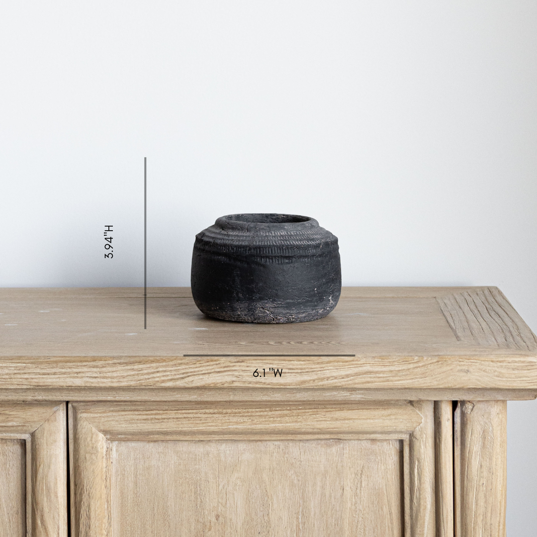 Texture Planter Charcoal | By Luxe B Co.