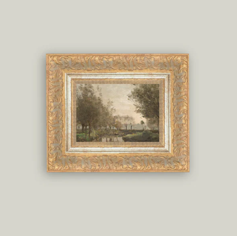 The Creek Framed Antique Inspired Art | By Luxe B Co. 