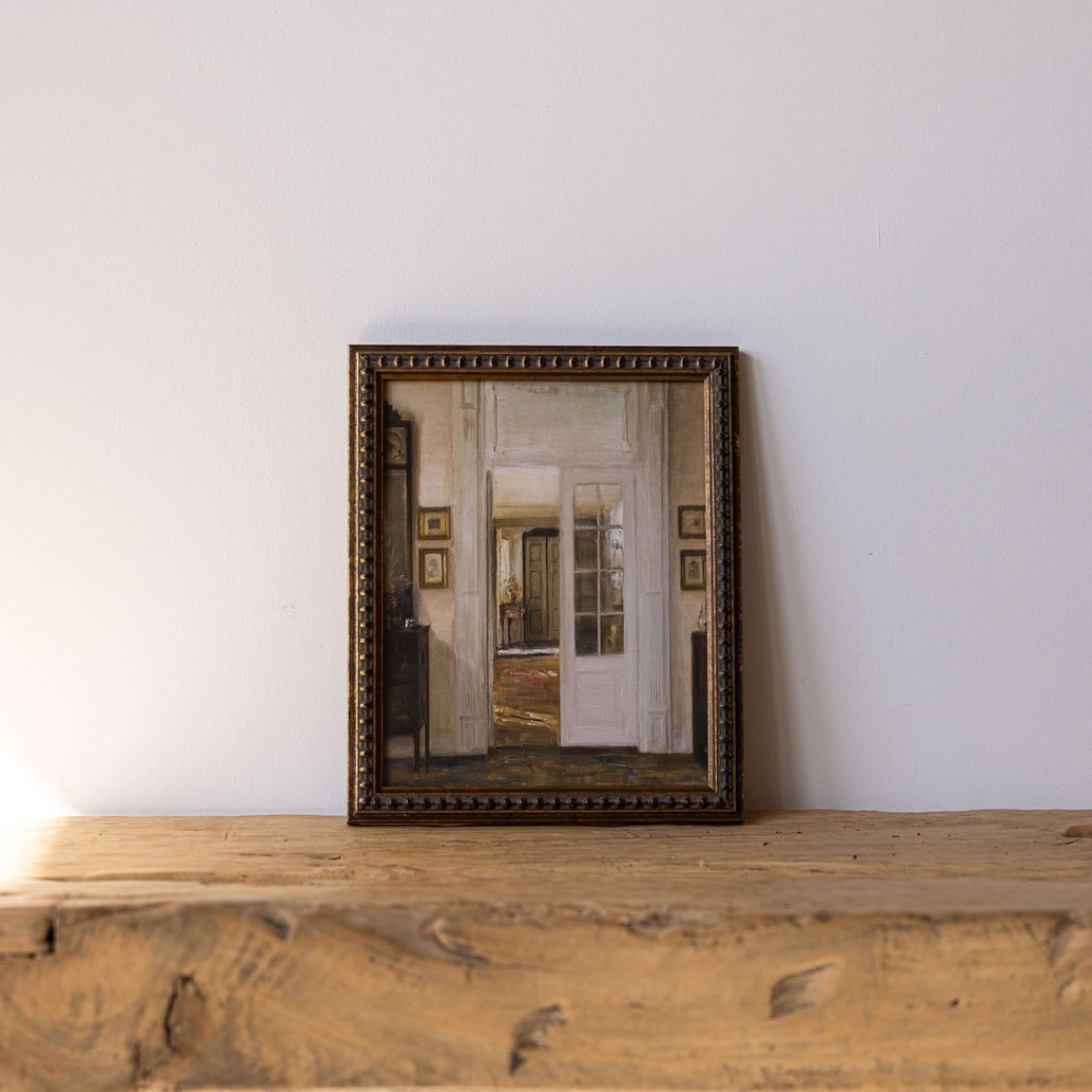 Through the Doorway Vintage Inspired Framed Art | Luxe B Co.