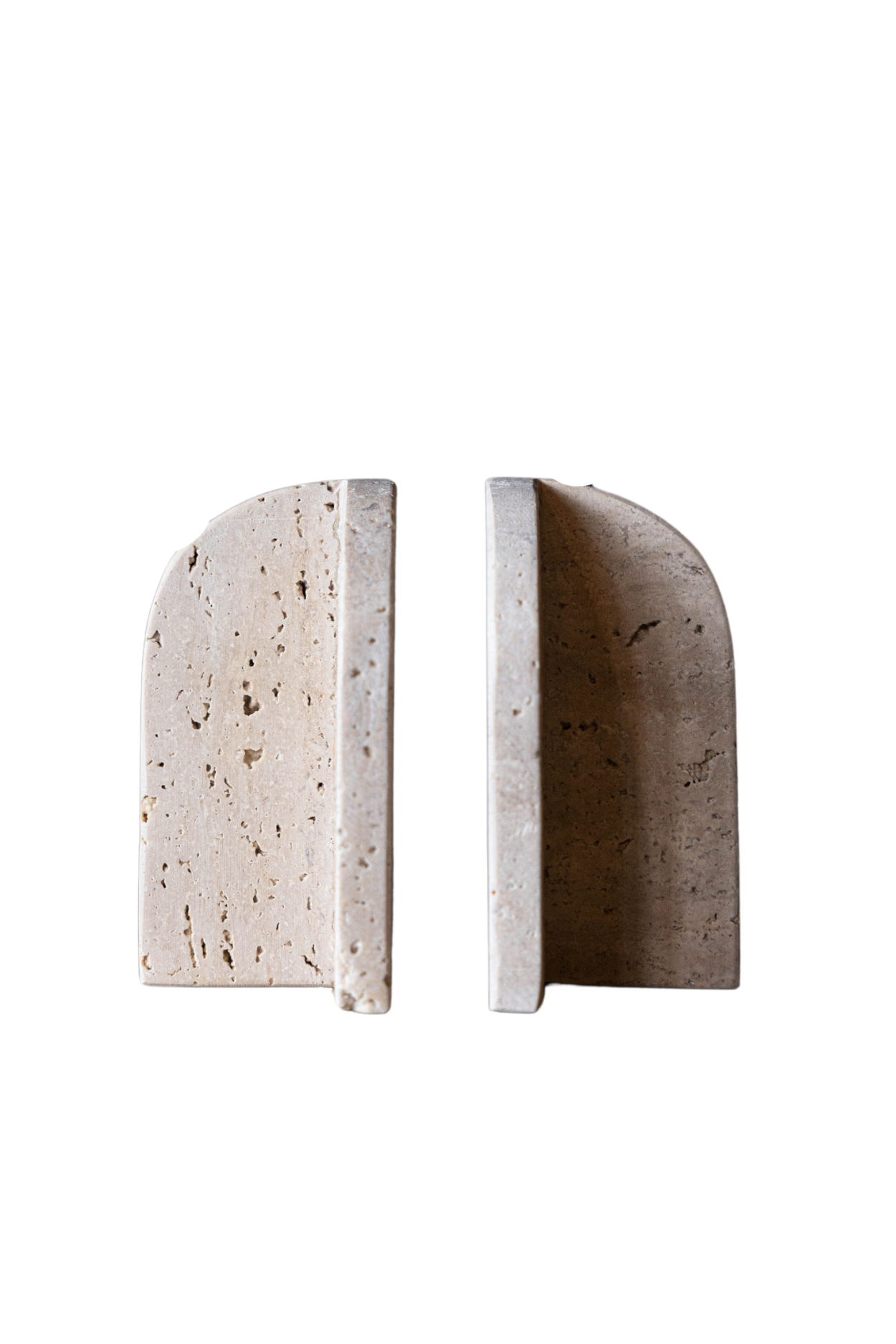 Tivoli Travertine Bookend Pair | By Luxe B Co. 