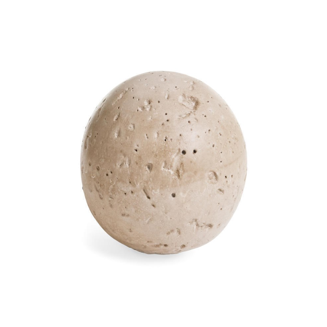 Travertine Cement Deco Ball | By Luxe B Co. 