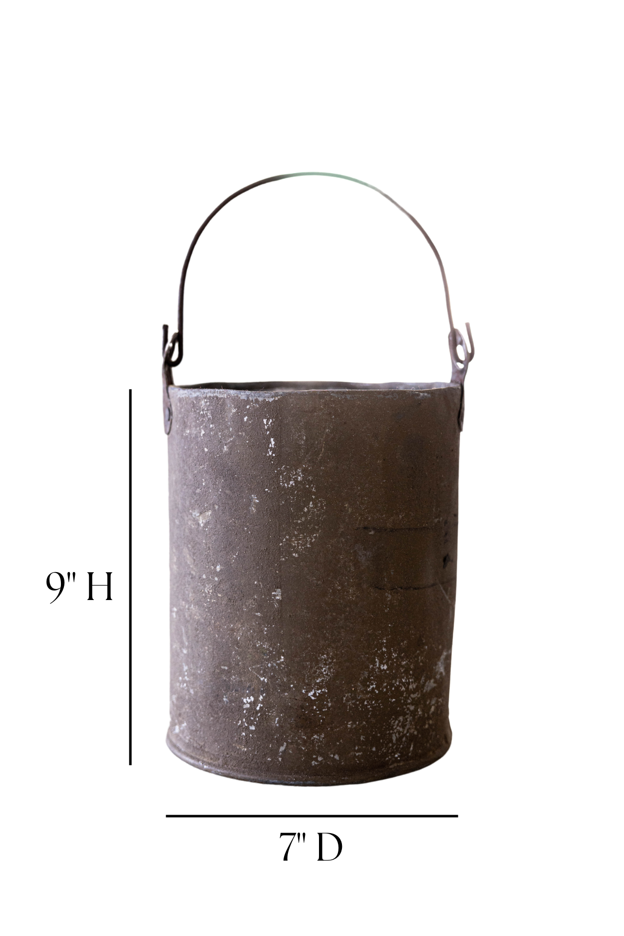 Vintage Metal Bucket | By Luxe B Co. 