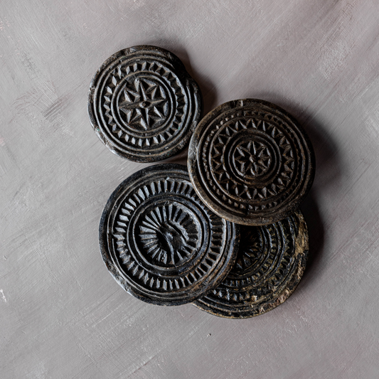 Vintage Found Carved Stone Plates | By Luxe B Co.