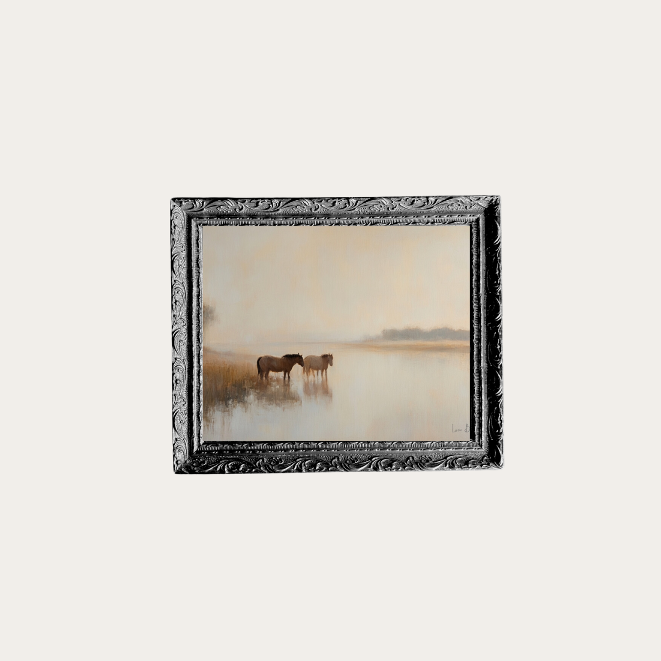 Horse By The River Framed Art | By Luxe B Co. 